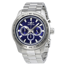 Invicta Speedway Chronograph Blue Dial Stainless Steel Men's Watch 21795