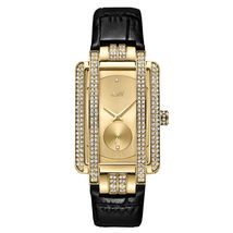 JBW Mink Quartz Diamond Crystal Gold Dial Ladies Watch J6358L-D