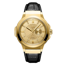 JBW Saxon 48 Quartz Diamond Gold Dial Men's Watch J6373C