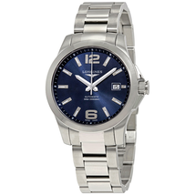 Longines Conquest Blue Dial Stainless Steel Automatic Men's Watch L3.776.4.99.6