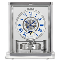 Jaeger LeCoultre Atmos Classic Phases de Lune White Dial Desk Clock Q5112202