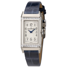 Jaeger LeCoultre Reverso Silver Dial Ladies Diamond Watch Q3288420