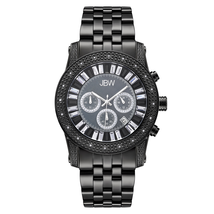 JBW Krypton Chronograph Crystal Black Dial Men's Watch JB-6219-L