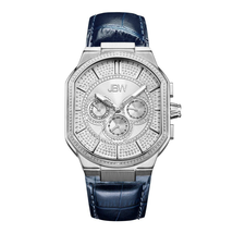 JBW Orion Silver Leather Ladies J6342A