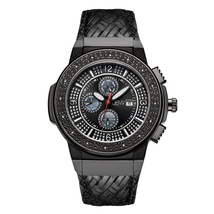 JBW Saxon Crystal Black Dial Men's Watch JB-6101L-I