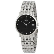 Longines Elegant Automatic Black Dial Midsize Watch L48094576