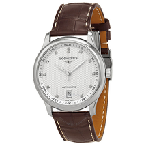 Longines Master Automatic Diamond Silver Dial Men's Watch L2.628.4.77.3