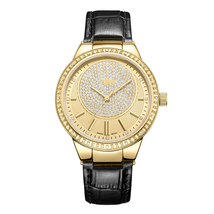 JBW Camille Champagne Dial Leather Ladies Watch J6345C