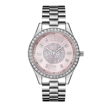 JBW Mondrian Pink Diamond Dial Stainless Steel Ladies Watch J6303F