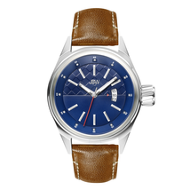 JBW Rook Blue Dial Brown Leather Strap Men's Watch J6287F