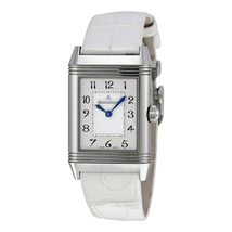 Jaeger LeCoultre Reverso Duetto Duo White Leather Ladies Watch Q2698420