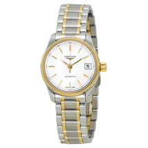 Longines Master Automatic White Dial Ladies Watch L21285127 L2.128.5.12.7