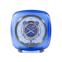 Jaeger LeCoultre Atmos 566 by Marc Newson Baccarat Crystal Blue Dial Clock Q5165103