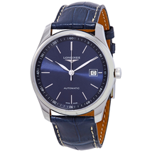 Longines Master Automatic Blue Dial Blue Leather Men's Watch L2.793.4.92.0