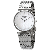 Longines La Grande Classique White Mother of Pearl Diamond Dial Ladies Watch L4.709.4.88.6