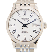 Longines Record Automatic White Dial Unisex Watch L2.321.4.11.6