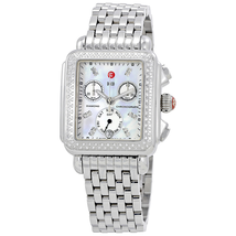 Michele Deco Day Mother of Pearl Dial Diamond Ladies Watch MWW06P000099