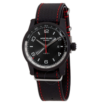 Montblanc Timewalker Limited Edition GMT UTC Automatic Dual-Time Black Dial Men's Watch 115360