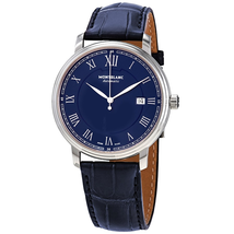 Montblanc Tradition Automatic Blue Dial Men's Watch 117829