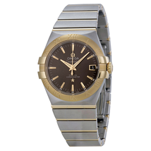 Omega Constellation Grey Dial Steel and 18kt Yellow Gold Men's Watch 123.20.35.20.06.001