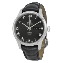 Omega De Ville Automatic Black Dial Black Leather Men's Watch 43113412201001 431.13.41.22.01.001