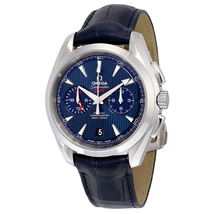 Omega Seamaster Aqua Terra Chronograph GMT Automatic Chronometer Blue Dial Men's Watch 231.13.43.52.03.001