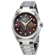 Omega Seamaster Aqua Terra Mother of Pearl Diamond Dial Stainless Steel Automatic Ladies Watch 231.10.34.20.57.001