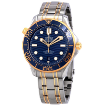 Omega Seamaster Sedna Blue Dial Steel and 18kt Yellow Gold Watch 210.20.42.20.03.001