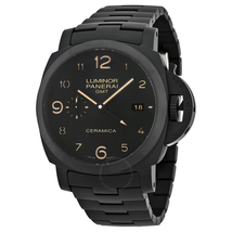 Panerai Luminor 1950 Tuttonero GMT Black Dial Men's Watch PAM00438