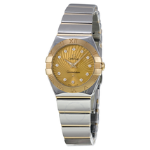 Omega Constellation Diamond Champagne Dial Ladies Watch 123.20.24.60.58.002