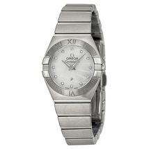 Omega Constellation White Mother of Pearl Dial Ladies Watch 12310246055003 123.10.24.60.55.003