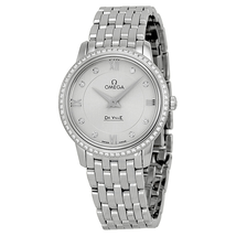 Omega De Ville Silver Dial Stainless Steel Ladies Watch 42415276052001 424.15.27.60.52.001