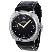 Panerai Radiomir Titanium Black Dial Leather Mechanical Men's Watch PAM00338