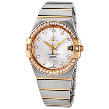 Omega Constellation Automatic Chronometer Diamond White Dial Ladies Watch 123.25.38.21.52.002