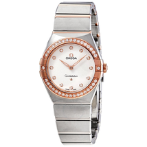 Omega Constellation Manhattan Quartz Diamond Silver Dial Ladies Watch 131.25.28.60.52.001