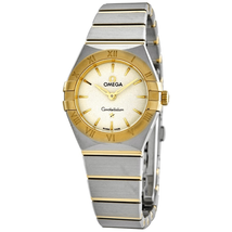 Omega Constellation White Dial Ladies Steel and 18K Yellow Gold Watch 131.20.25.60.02.002