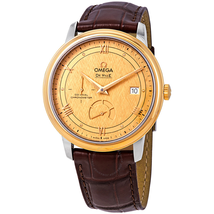 Omega De Ville Prestige Co-Axial Automatic Diamond Champagne Dial Men's Watch 424.23.40.21.08.001