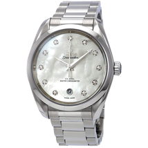 Omega Seamaster Aqua Terra Automatic Chronometer Diamond Ladies Watch 220.10.38.20.55.001