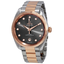 Omega Seamaster Aqua Terra Glossy Grey Diamond Dial Watch 220.20.38.20.56.001