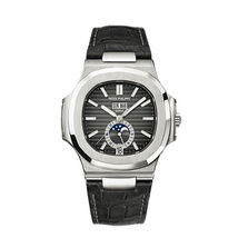 Patek Philippe Nautilus Automatic GMT Moonphase Black Dial Stainless Steel Men's Watch 5726A-001
