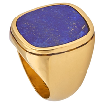Celine Ladies Jewelry Rings Dark Blue Stone Ring Size 50 46M116SSL.07BF.50