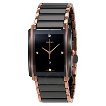 Rado Integral L Black Dial Ceramic Diamond Men's Watch R20207712