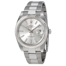 Rolex Datejust Silver Dial Automatic Men's Oyster Watch 126334SSO