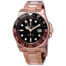 Rolex GMT-Master II Automatic Men's 18kt Everose Gold Oyster Coke Bezel Watch 126715BKSO 126715CHNR-0001
