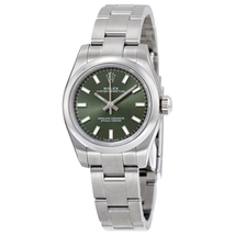 Rolex Lady Oyster Perpetual 26 Olive Green Dial Stainless Steel Oyster Bracelet Automatic Watch 176200OVSO
