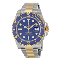 Rolex Submariner Blue Dial Stainless Steel and 18K Yellow Gold Bracelet Automatic Men's Watch 116613BLSO 116613LB