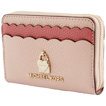 Michael Kors Zip Around Colorblock Coin Card Case- Soft Pink/Multi 32H8TF6Z1O-612