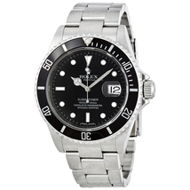 Rolex Pre-owned Pre-Owned  Submariner Black Dial Stainless Steel  Oyster Automatic Men's Watch 16610BKSO 16610BKSO-3 (Pre-own)
