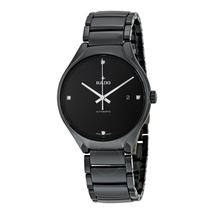 Rado True Automatic Black Dial Black Ceramic Men's Watch R27056722