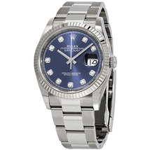 Rolex Datejust 36 Automatic Blue Diamond Dial Oyster Watch 126234BLDO